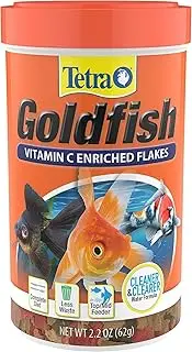 Tetra Goldfish Flakes Fish Food for Goldfish, Balanced Diet, Clear Water Formula 62g