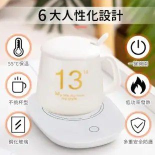 【嘟嘟太郎-USB 55度恆溫杯墊】USB供電 保溫杯墊 加熱杯墊 咖啡加熱器 恆溫暖杯墊