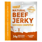 Organic Kooee Grass Fed Beef Jerky Smoked Chipotle 30g - Fresh, healthy organic delivery | Doorstep Organics