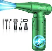Electric Air Duster - 33,0000 RPM High-Speed Compressed Air Blower Gun, Rechargeable Mini Turbo Jet Fan Cordless for Keyboard, PC, Car, Home & Outdoor Cleaning Dust, Replaces Compressed Air Cans