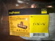 Viega ProPress Tee 1” x 3/4” x 3/4” - #77335 use with ASTM B88 -- 1 Unit