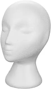 Didiseaon Foam Head Hat Stand for Displaying Hats Wigs and Headwear Sturdy and Stable Mannequin Head for Home Decor and Styling for Bonnets Fedoras and More