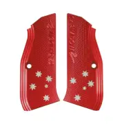CZ® Original CZ SHADOW 2 Grips - High Quality Hard Elox - Red Stars- Factory New