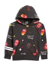 Chaser Boys' Rolling Stones Print Long Sleeved Hoodie With Strapping - Little Kid, Big Kid