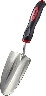 Darlac Stainless Steel Garden Trowel with Ergonomic Soft Grip Rubber Handle - 10cm Depth Gauge for Accurate Planting