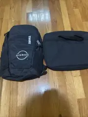 Thule Sweden EnRoute Backpack 18L Padded Sleeve Laptop Black Gray Nissian Logo