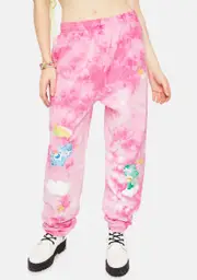 [By Samii Ryan] In The Clouds Bears Tie Dye Sweatpants