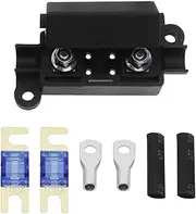 SING F LTD 1 Set Car Fuse Holder with Lock Nuts Midi Fuses Ring Terminals Heat Shrink Tubing for Motorcycles Cars Trucks Vehicles Safety Fuse Holder 100A