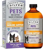 Sovereign Silver Bio-Active Silver Hydrosol Immune Support For Pets - 16 Oz