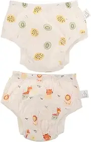 Toyvian Infant Girls Reusable Diaper Pants Cotton Nappy Pants Washable Breathable Comfortable