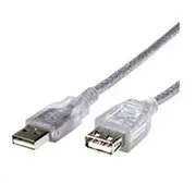 Astrotek USB AM-AF Extension Cable Translucent Silver 3M - AT-USB2-AA-3M