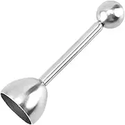 Tainrunse Egg Topper Time-Saving Shell Removal Convenient Stainless Steel Egg Opener Kitchen Tool Silver