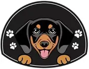 Personalized Stainless Steel Dog ID Tag Name Plate Anti-Lost Pet Name Tag Pendant Custom Engraved Cat and Dog Nameplate Label Pet Collar Supplies Accessories,Dachshund,Sliver