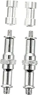 ELAYARD 2Sets Cold Shoe Adapter Screw Nut for Tripod Light Stand Quick Release Plate Standard to Conversion Durable and Lightweight Kit for Camera Accessories