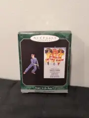 Keepsake Set of 2 Ornaments Singin’ in the Rain Gene Kelly Singing Hallmark