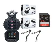 Zoom H8 8-Input12-Track Portable Handy Recorder with Accessory Bundle