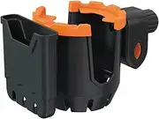 Bicycle Cup Holder 2 in 1 Cup Holder Phone Holder/Organizer, Universal 360° Rotation Bike Cup Holder for Stroller, Motorcycle, Walker, Bicycle, Wheelchair Orange
