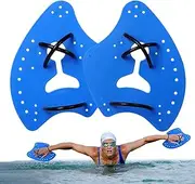 Swim Fins for Lap Swimming, Swimming Gloves Hand Paddles for Swim Training and Swim Accessories, Swimming Paddles Gloves for Lap Swimming, Correct Swimming and Swimming Training Pochy