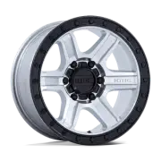 17x8.5 KMC KM551 Outrun Machined With Gloss Black Lip Wheel 5x5 (18mm)