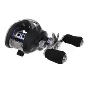 LMA200 10+1BB Ball Bearings Right Hand Bait Casting Fishing Reel High Speed 6.3:1 Black
