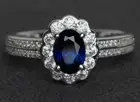 Lab Created Halo Oval Cut Sunsround Cut Gemstone Women's Wedding Promise Ring