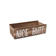 Tissue Box Plastic Napkins Case With Bamboo Wood Cover Paper Towels Storage Organizer Home Car Tissue Holder Home Decor