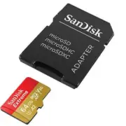 Sandisk EXTREME 64GB microSDXC A2 C10 U3 UHS-I V30 160MB/s MicroSD Memory Card