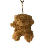 Cartoon Plush Bear Keychain Sloppy Bear Keyrings Women Bag Backpack Decoration