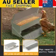 5kg Automatic Chicken Feeder Chook Food Feeder Capacity Treadle Self Opening NEW