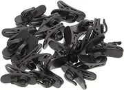 UPKOCH 20Pcs Lapel Microphone Clips Durable Plastic Lavalier Tie Clips for Secure Mic Attachment Easy Installation for Recording Interviews Presentations