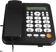 Corded Telephone for Seniors Desk Phone Wired to Connect Desktop Telephone Corded Phones Corded Telephone Speaker Call Seniors Retro Phone Office Wall Telephone for Home Metal Core
