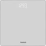 Homebuds Digital Bathroom Scales for Body Weight, High Precision Assured by Weight Scale Professional Factory Since 2001, LED Display and Step-On, 3*AAA Batteries Included, 180kg/400lb, Silver