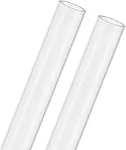 uxcell 2-Pack Clear Rigid Acrylic Pipe, 24mm[0.94"] ID x 30mm[1.18"] OD Plastic Round Tube for Water Cooling System/Lamps/Fountains/Aquariums/Display Stand, Acrylic Tubing [305mm/12IN]