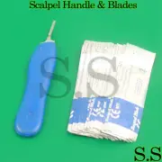 100 Scalpel Blades #15 with #3 plastic scalpel Handle Suitable for Dermaplaning