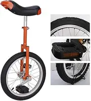 Professional Freestyle Learner Unicycle for Kids/Small Adults, 16"/18"/20" Skidproof Tire, Manganese Steel Fork, Adjustable Seat, Red (Color : Red, Size : 20 Inch Wheel) Durable TDF