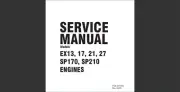 Robin America EX13, EX17, EX21, EX27, SP170 and SP210 Engines Service manual