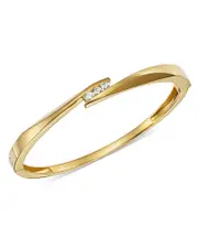 Bloomingdale's Fine Collection Diamond Trio Channel Bangle in 14K Yellow Gold, 0.30 ct. t. w.