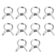 20pcs Double Wire Spring Hose Clamp 304 Stainless Steel 8mm Spring Clips