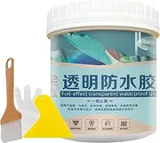 Clear Sealant Waterproof | 300g Clear Waterproof Glue | Water-Based Anti-Leakage Sealant for Indoor Bathroom, Kitchen, Roof, Outdoor