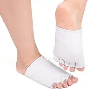XYWHPGV Moisturizing Compression Gel Socks Soft Cotton Sleeves Separating Toe Soreness Relief Dry Cracked Skin Exfoliate Spa Treatment Cover 1 Pair White(32720 0f3eb 8b869 692da 7d51c 77eda