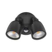 MURO LED 2 Spotlights With Sensor 20W Black 3CCT - 25076