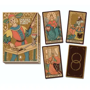 GT黃金維爾特塔羅牌,贈中文翻譯｜Golden Tarot of Wirth【左西】