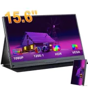 15.6" USB-C Monitor 1920x1080 PC HDMI IPS Monitor Portable Monitor with Speakers