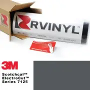 3M 7125 Scotchcal Dark Gray 41 Vinyl Film Sign Craft Hobby Decal Sheet Roll