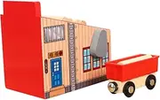 1 Set Wooden Train Kit with Lumber Mill Blocks Educational for DIY Play Compact Design for Interactive Fun Present for Birthdays and Day