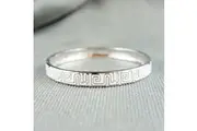18k white Gold plated enamel bangle bracelet