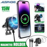 15W Magnetic Car Phone Holder Wireless Charger For MagSafe iPhone16/15/14Pro Max