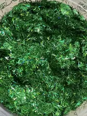 50g Bulk Holographic Green Tinsel Glitter Nail Art Tumbler Solvent Resistant