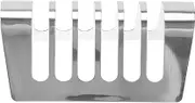 Zerodeko Stainless Air Fryer Toast Bread Rack 6 Slot: Serving Toast Holder Breakfast Bread Cooling Stand Bakery Food Compartment Container Bread Slicer Machine