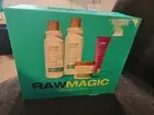 4PCRaw Magic Shampoo 3oz Conditioner 2.5oz Hair Masque 1oz Leave-in Conditioner